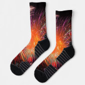 Holiday Fireworks Hochleistungs Athletic Unisex Socken (Links)