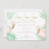 Holiday Flamingo Dinner Party Einladung (Vorderseite)
