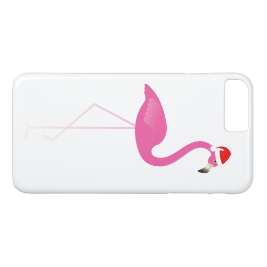 Holiday Flamingo iPhone 7 in weiß Case-Mate iPhone Hülle (Rückseite (Horizontal))