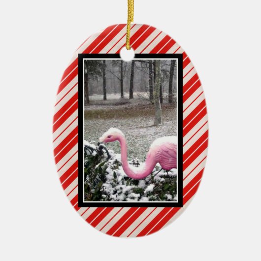 Holiday Flamingo Ornament (Vorne)