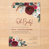 Holiday Floral Baby Showroom by Mail Acryleinladungen (Vorderseite)