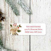 Holiday Floral Christmas Adresse