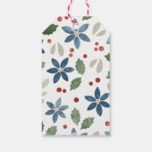 Holiday Floral Gift Tags Geschenkanhänger (Rückseite)