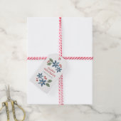 Holiday Floral Gift Tags Geschenkanhänger (Mit Garn)
