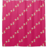 Holiday Floral on gold vine Dusche Vorhang (Vorderseite)