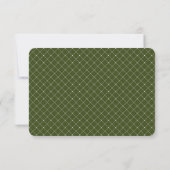 Holiday Floral Wedding RSVP Karte (Rückseite)