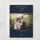 Holiday Foliage Foto Feiertagskarte (Rückseite)