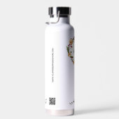 Holiday Foliage Orangen Custom Logo QR Code Trinkflasche (Rechts)