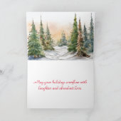 HOLIDAY FOREST CHRISTMAS CARD DANKESKARTE (Innenseite)