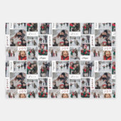 Holiday Foto Collage Geschenkpapier Set (Vorderseite 3)