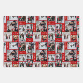 Holiday Foto Collage Geschenkpapier Set (Vorderseite 2)