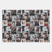 Holiday Foto Collage Geschenkpapier Set (Vorderseite)