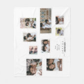 Holiday Foto Collage Moderne fröhliche Momente Fleecedecke (Vorderseite)