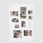 Holiday Foto Collage Moderne fröhliche Momente Golfhandtuch (Vorderseite)