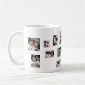 Holiday Foto Collage Moderne fröhliche Momente Kaffeetasse (Links)