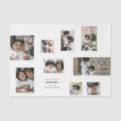 Holiday Foto Collage Moderne fröhliche Momente Seidenpapier (Vorderseite)