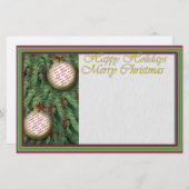 Holiday Foto Frame Writing Briefpapier (Vorne/Hinten)