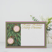 Holiday Foto Frame Writing Briefpapier (Stehend Vorderseite)