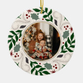 Holiday Foto Keramik Ornament (Vorne)