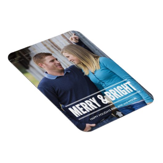 Holiday Foto Magnete Personalisiert Weihnachten (Rechte Seite)