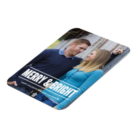 Holiday Foto Magnete Personalisiert Weihnachten (Linke Seite)