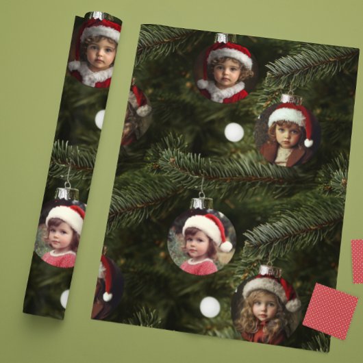 Holiday Foto Ornamente Custom Weihnachtsbaum Geschenkpapier
