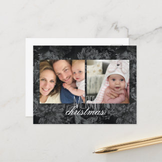 Holiday Foto Postcard dunkle Tapete Feiertagspostkarte