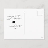 Holiday Foto Postcard dunkle Tapete Feiertagspostkarte (Rückseite)