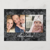 Holiday Foto Postcard dunkle Tapete Feiertagspostkarte (Vorderseite)