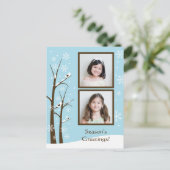 Holiday Foto Postkarte (Stehend Vorderseite)