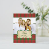 Holiday Foto Postkarte (Stehend Vorderseite)