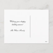 Holiday Foto Postkarte (Rückseite)