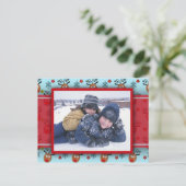 Holiday Foto Postkarte (Stehend Vorderseite)