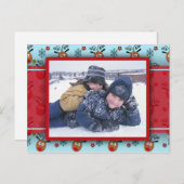 Holiday Foto Postkarte (Vorne/Hinten)