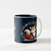 Holiday Fox Charm Mug Zweifarbige Tasse (VorderseiteRechts)