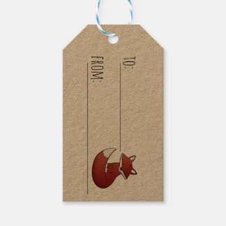 Holiday Fox Geschenkanhänger