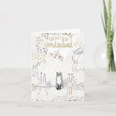 Holiday Fox Winter Wonderland Card Karte (Vorderseite)