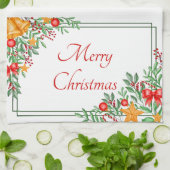 Holiday Frame Geschirrtuch (Gefaltet)