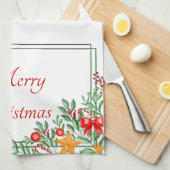 Holiday Frame Geschirrtuch (Viertel Falte)