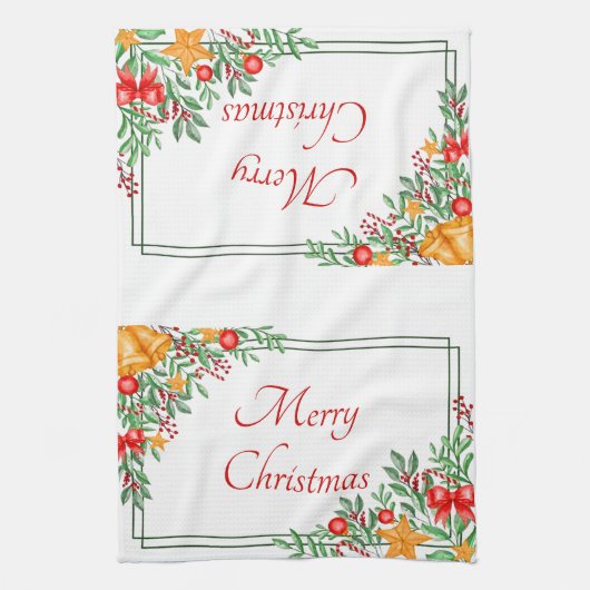 Holiday Frame Geschirrtuch (Vertikal)