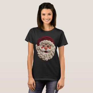 Holiday Fun - Faux Yarn Santa T-Shirt
