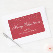 Holiday funkel Imitate Folie Konfetti Dot Geschenk Rechteckiger Aufkleber (Umschlag)