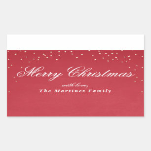 Holiday funkel Imitate Folie Konfetti Dot Geschenk Rechteckiger Aufkleber