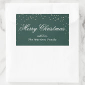 Holiday funkel Imitate Folie Konfetti Dot Geschenk Rechteckiger Aufkleber (Tasche)