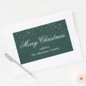 Holiday funkel Imitate Folie Konfetti Dot Geschenk Rechteckiger Aufkleber (Umschlag)