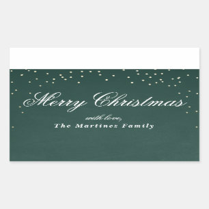 Holiday funkel Imitate Folie Konfetti Dot Geschenk Rechteckiger Aufkleber