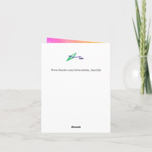 Holiday G Card Griechisch : Frohe Weihnachten (Rückseite)