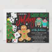 Holiday Game Night Party Einladung (Vorderseite)