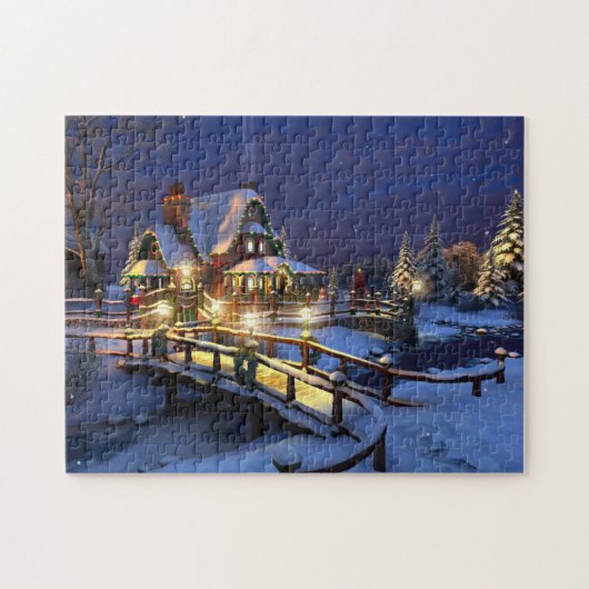 Holiday Game Puzzle Winter Szene (Horizontal)