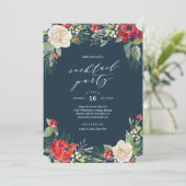 Holiday Garden Cocktail Party Einladung (Stehend Vorderseite)